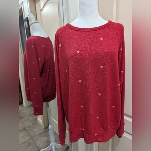 Buffalo Red Heart Sweater